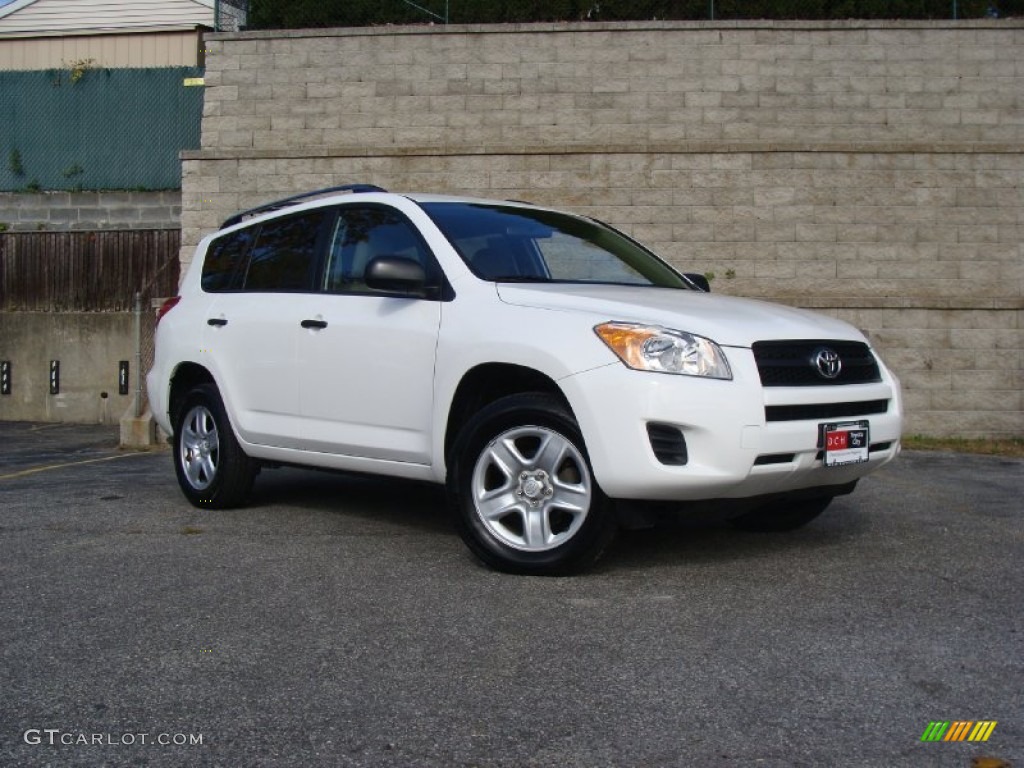 2009 RAV4 4WD - Super White / Sand Beige photo #1