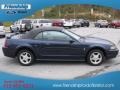 2001 True Blue Metallic Ford Mustang V6 Convertible  photo #5