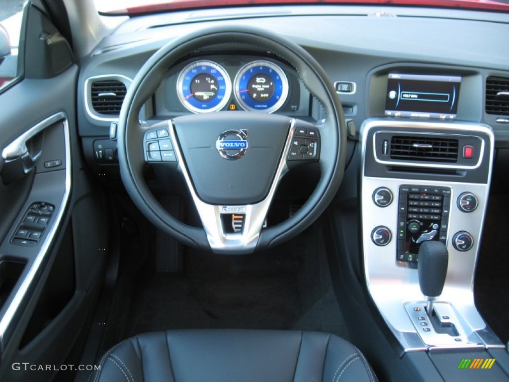 2012 Volvo S60 R-Design AWD R-Design Off Black Dashboard Photo #56367769