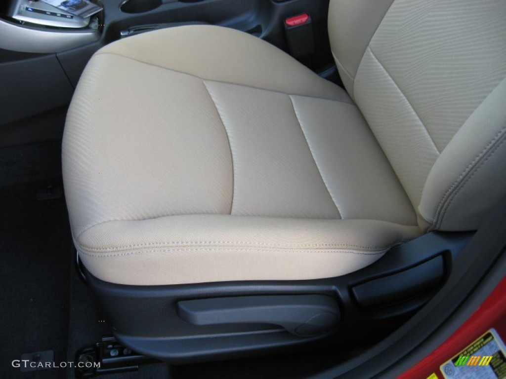 2012 Elantra GLS - Red Allure / Beige photo #14