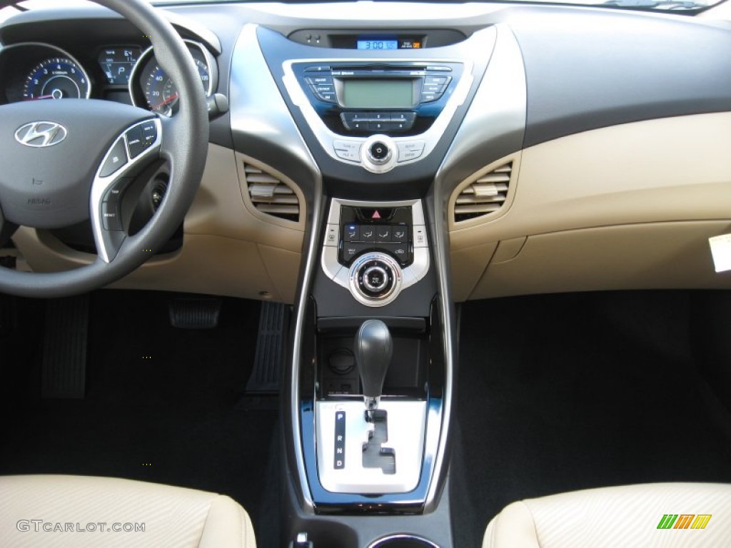 2012 Elantra GLS - Red Allure / Beige photo #23