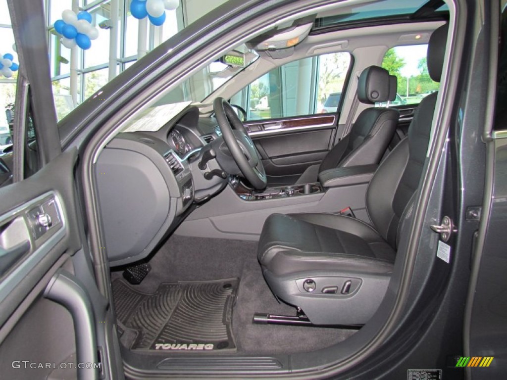 Black Anthracite Interior 2012 Volkswagen Touareg TDI Executive 4XMotion Photo #56368273
