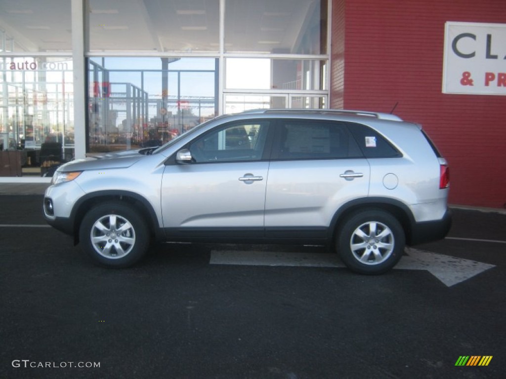 2012 Sorento LX - Bright Silver / Black photo #2