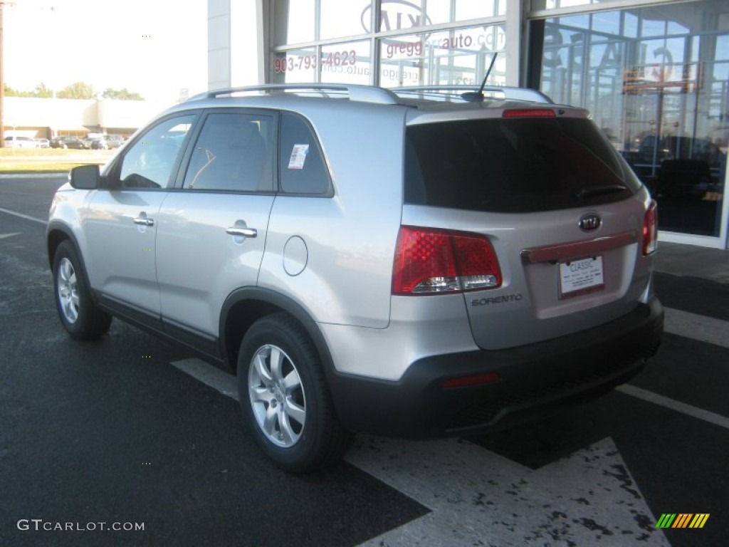 2012 Sorento LX - Bright Silver / Black photo #3