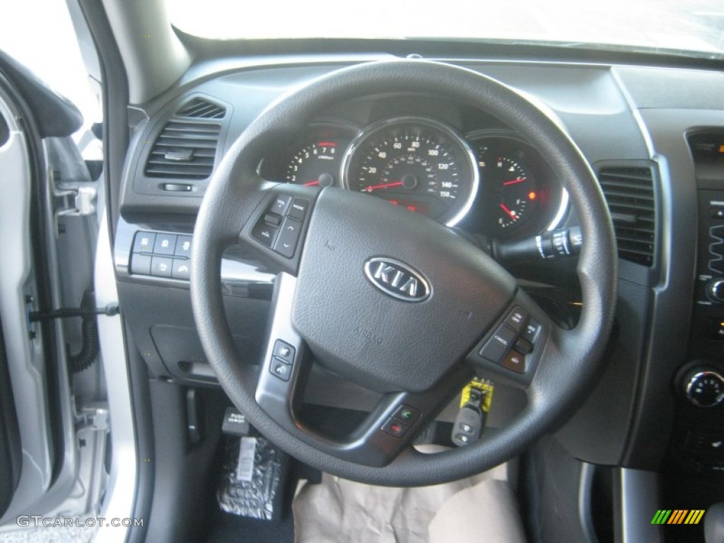 2012 Sorento LX - Bright Silver / Black photo #10