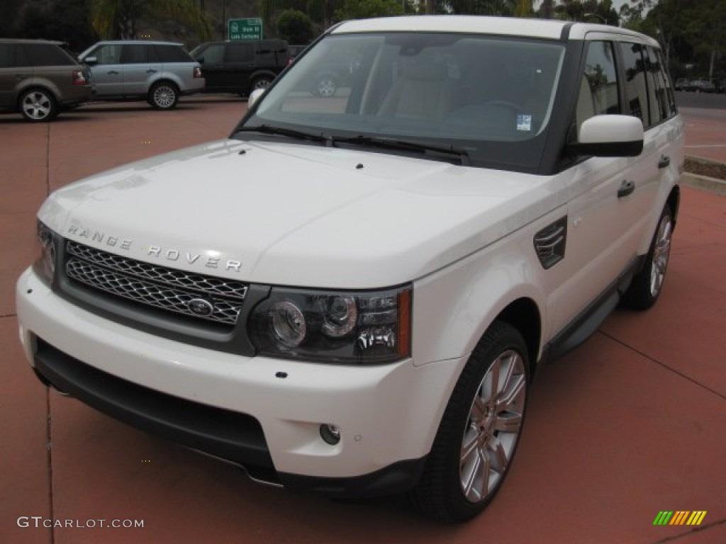 2010 Range Rover Sport Supercharged - Alaska White / Almond/Nutmeg Stitching photo #1