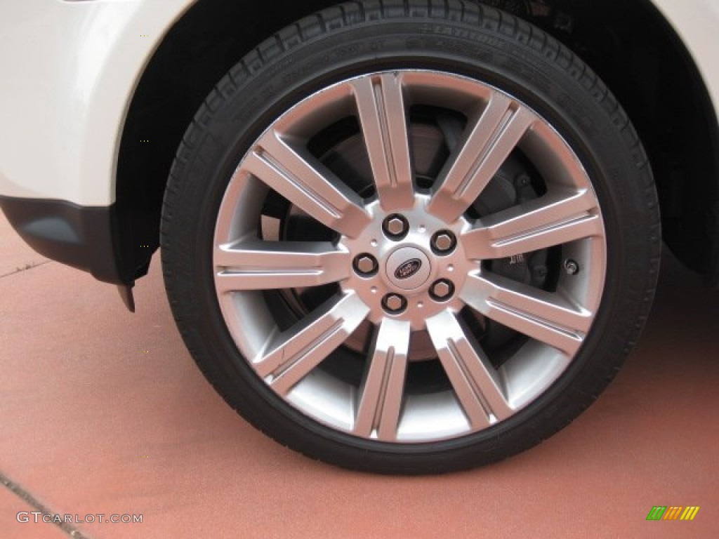 2010 Range Rover Sport Supercharged - Alaska White / Almond/Nutmeg Stitching photo #13