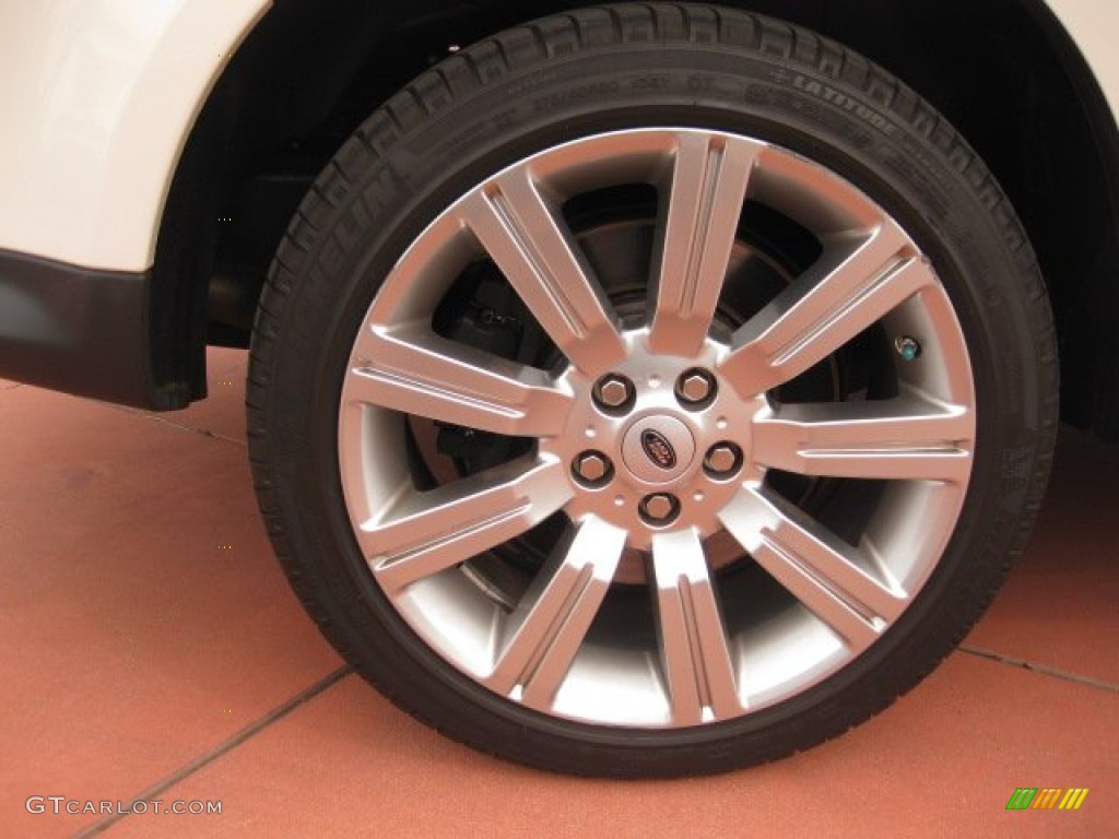2010 Range Rover Sport Supercharged - Alaska White / Almond/Nutmeg Stitching photo #15