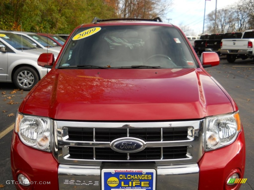 2009 Escape Limited V6 4WD - Sangria Red Metallic / Charcoal photo #17