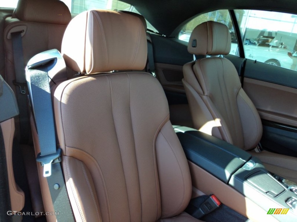 Cinnamon Brown Nappa Leather Interior 2012 BMW 6 Series 650i Convertible Photo #56370550