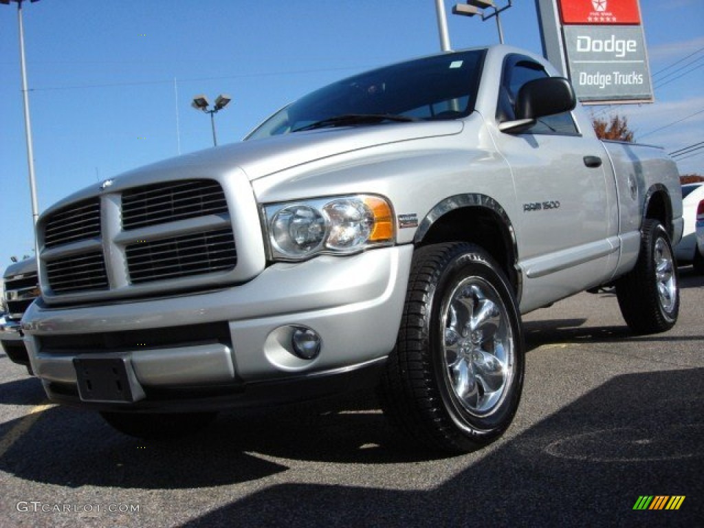 2004 Bright Silver Metallic Dodge Ram 1500 Slt Regular Cab 4x4 