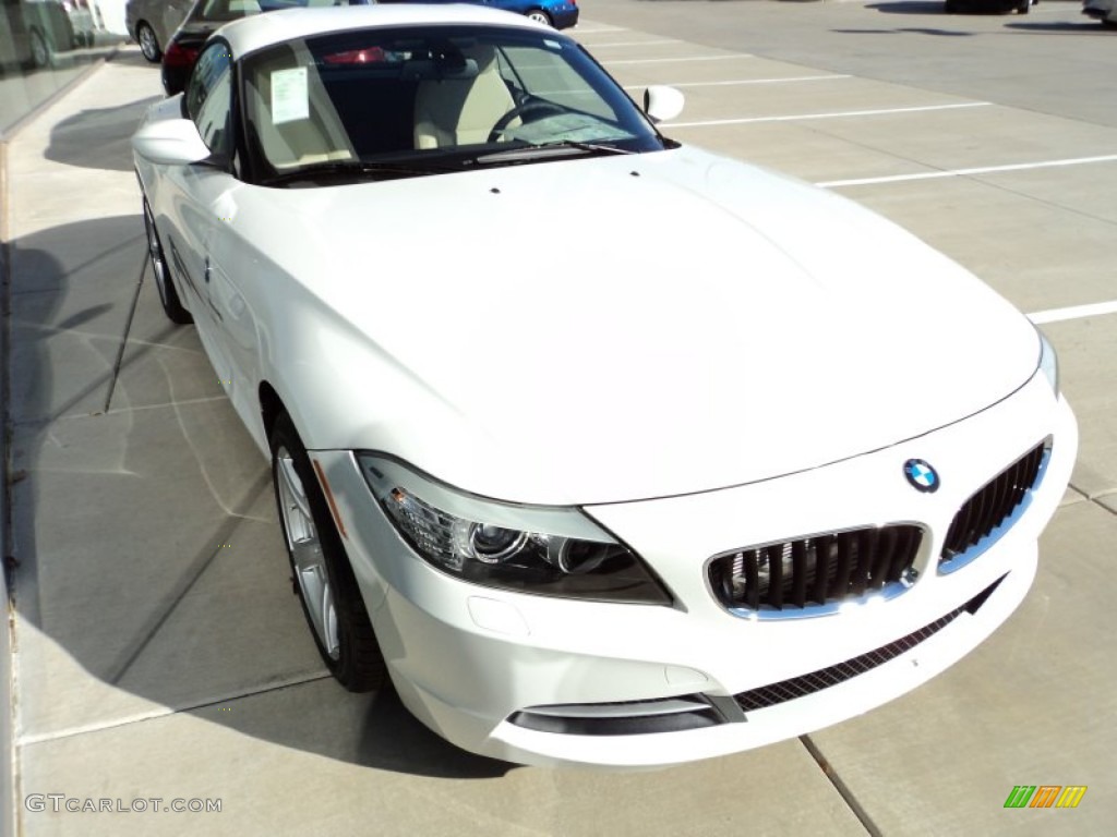 2012 Z4 sDrive28i - Alpine White / Beige photo #2