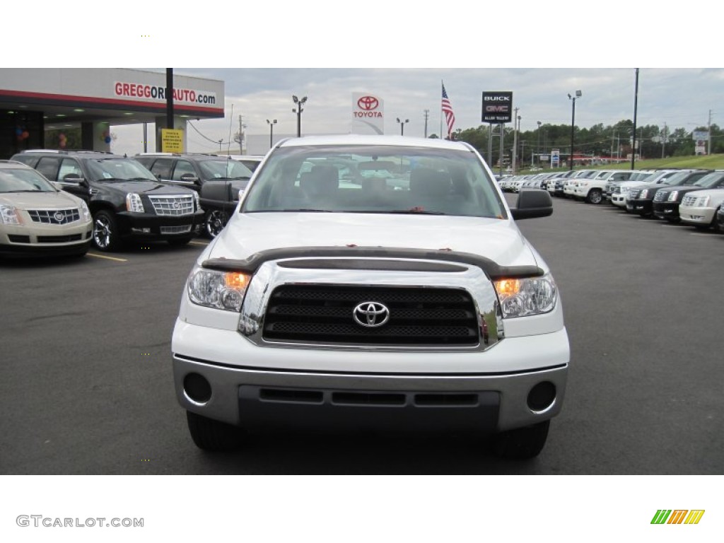 2009 Tundra Double Cab - Super White / Graphite Gray photo #8