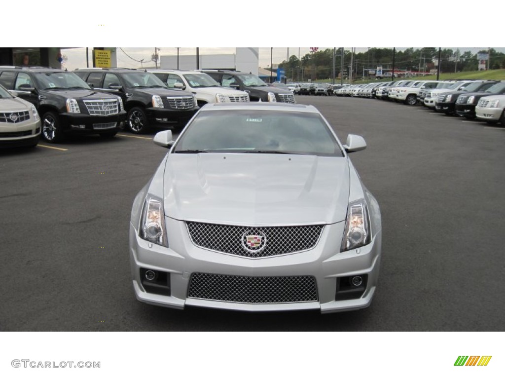 2012 CTS -V Coupe - Radiant Silver Metallic / Ebony/Ebony photo #9