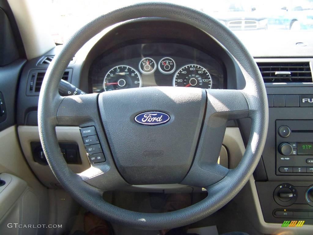 2007 Fusion S - Tungsten Grey Metallic / Light Stone photo #14