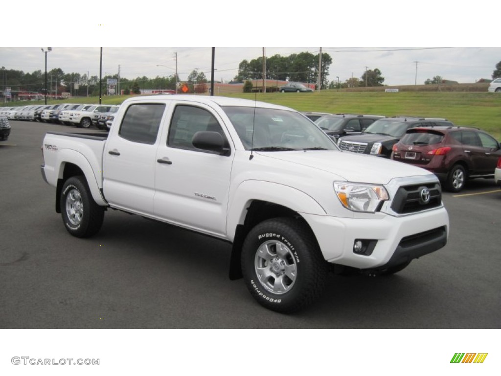 Super White 2012 Toyota Tacoma V6 TRD Double Cab 4x4 Exterior Photo #56373697