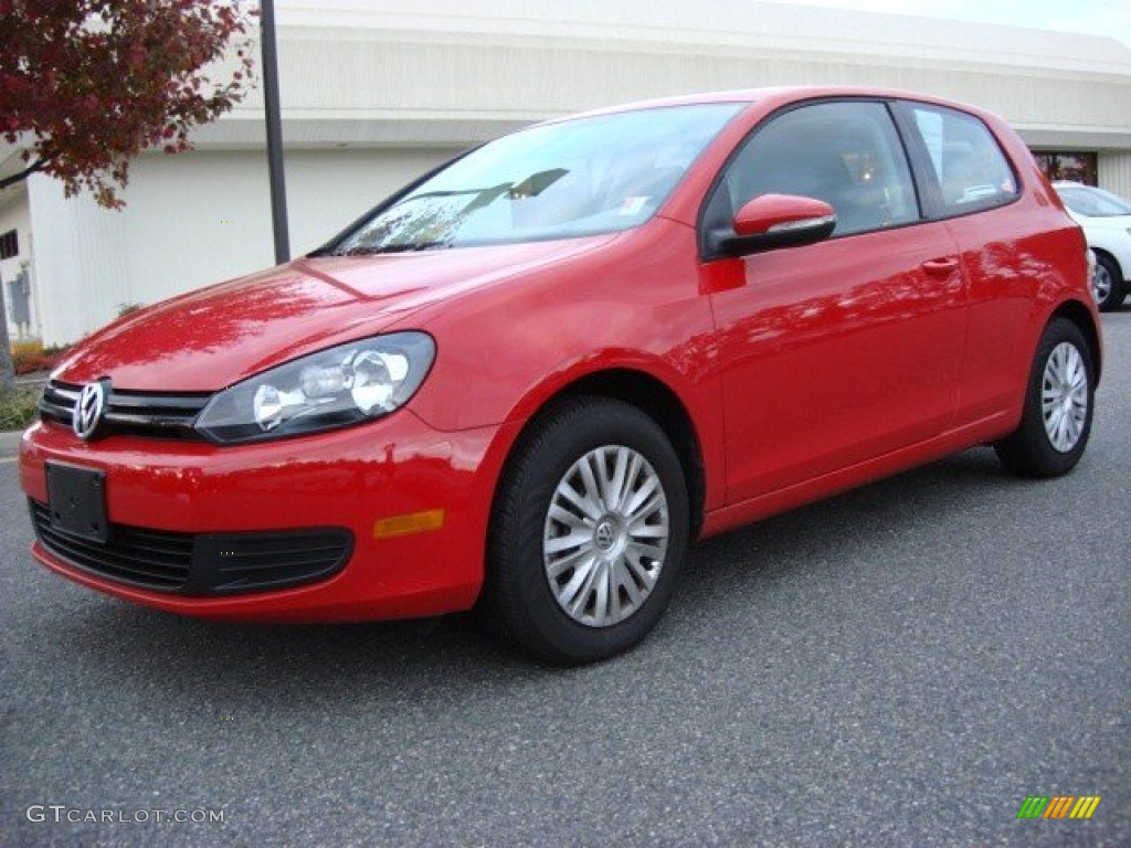 2011 Golf 2 Door - Tornado Red / Titan Black photo #7