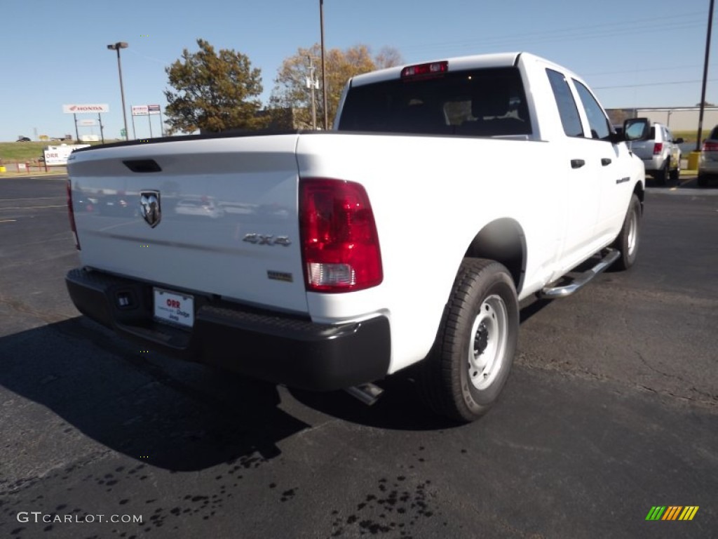 2012 Ram 1500 ST Quad Cab 4x4 - Bright White / Dark Slate Gray/Medium Graystone photo #5