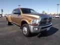 Saddle Brown Pearl 2012 Dodge Ram 3500 HD Laramie Longhorn Mega Cab 4x4 Dually Exterior