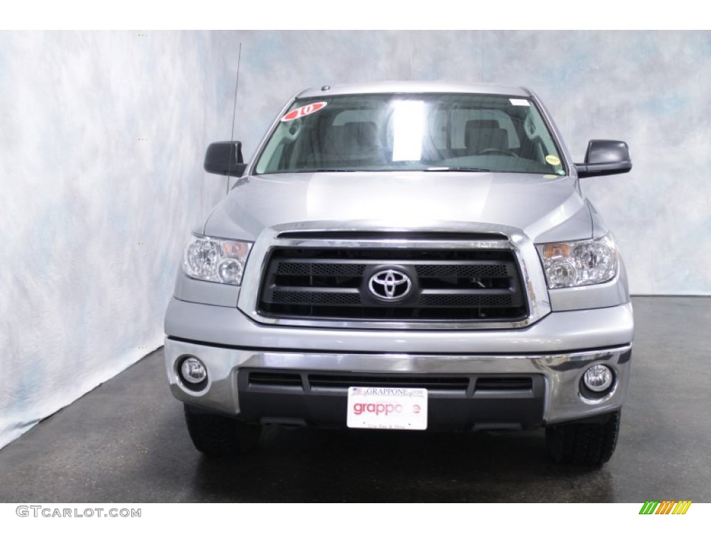 2010 Tundra TRD Double Cab 4x4 - Silver Sky Metallic / Graphite Gray photo #2