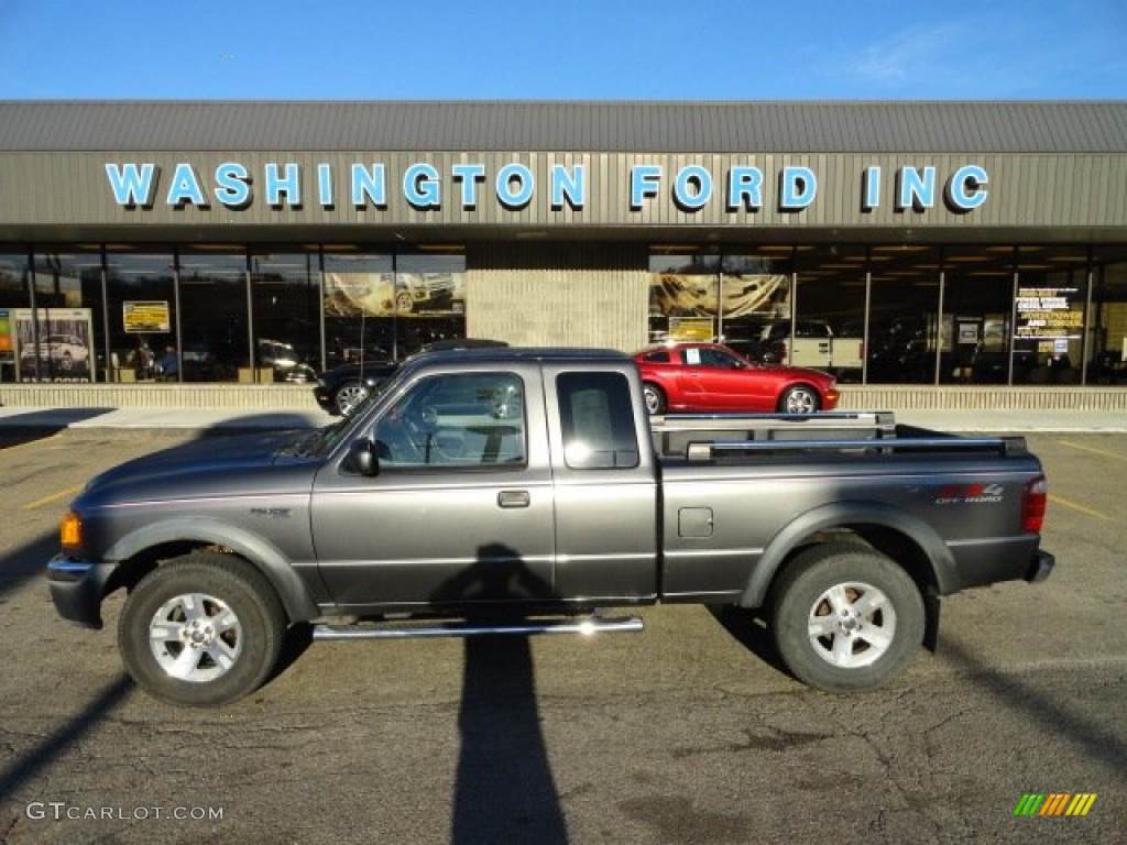 2004 Ranger XLT SuperCab 4x4 - Dark Shadow Grey Metallic / Medium Dark Flint photo #1