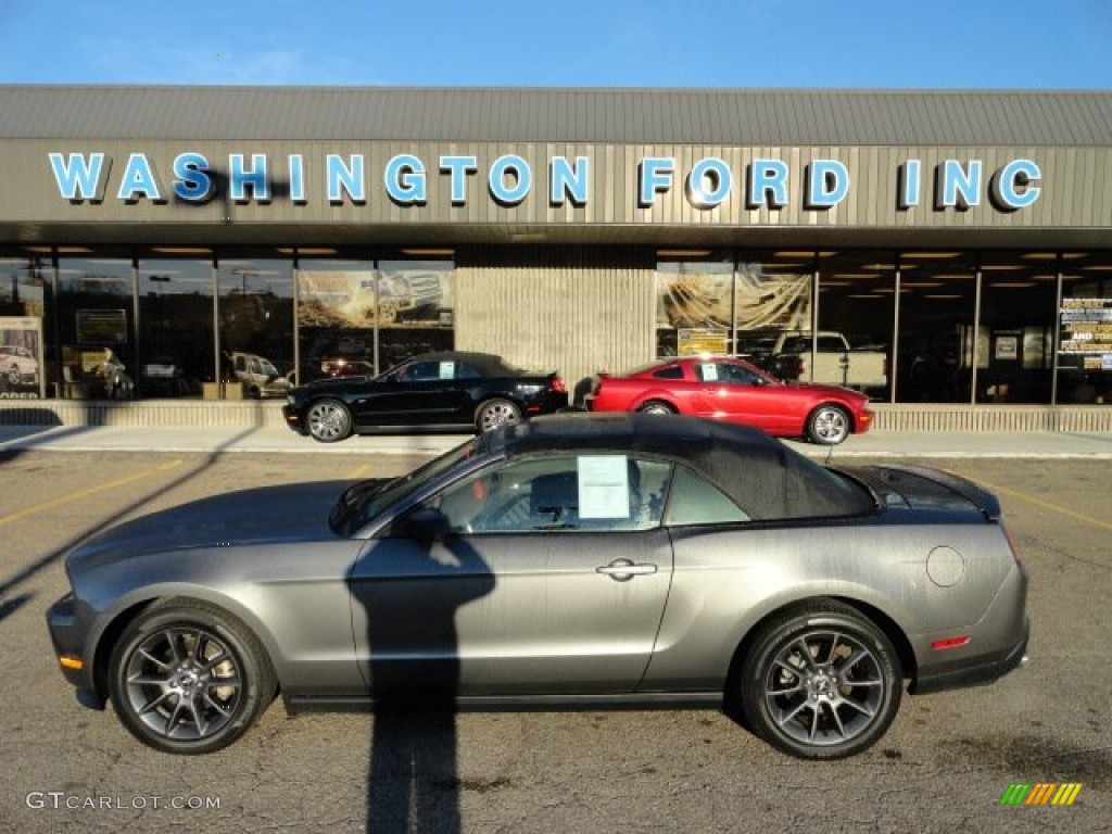 2011 Mustang V6 Premium Convertible - Sterling Gray Metallic / Charcoal Black photo #1