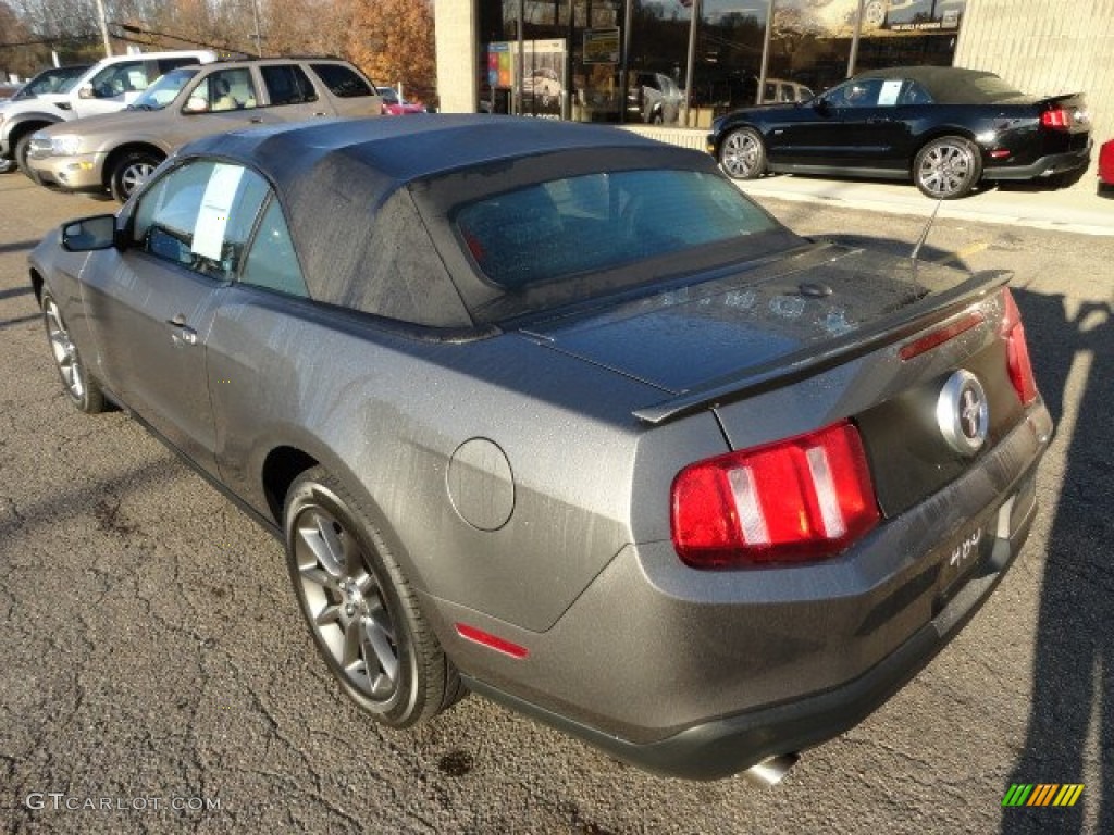 2011 Mustang V6 Premium Convertible - Sterling Gray Metallic / Charcoal Black photo #2