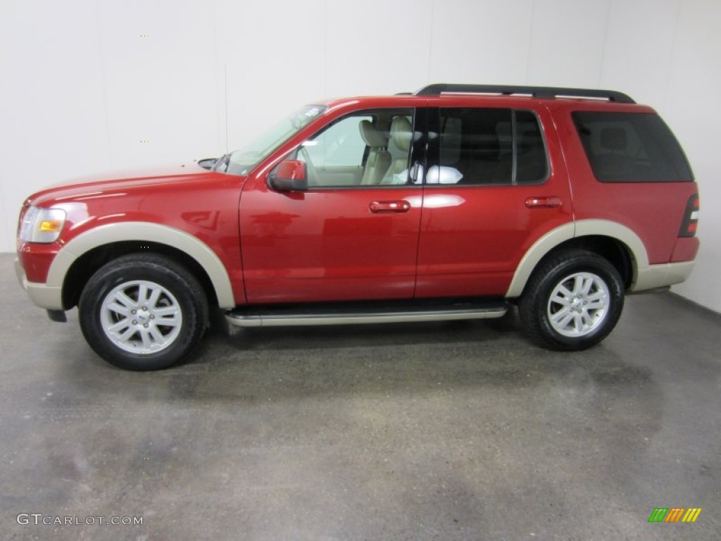 Sangria Red Metallic 2009 Ford Explorer Eddie Bauer 4x4 Exterior Photo #56378089