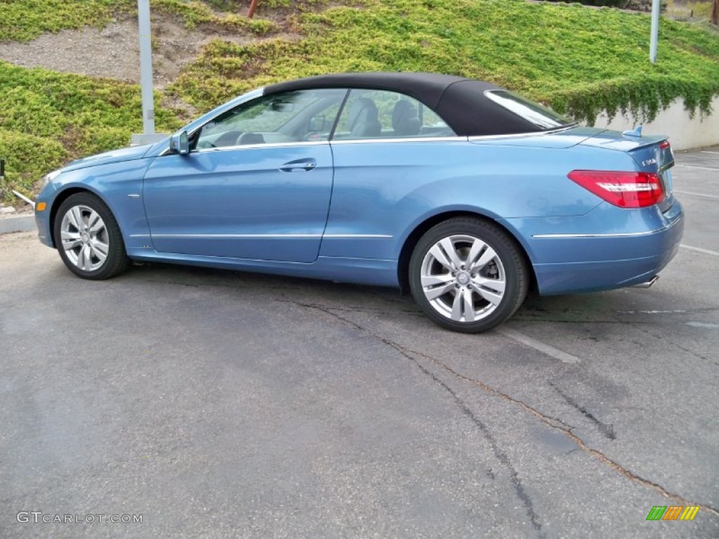 Quartz Blue Metallic 2012 Mercedes-Benz E 350 Cabriolet Exterior Photo #56378233