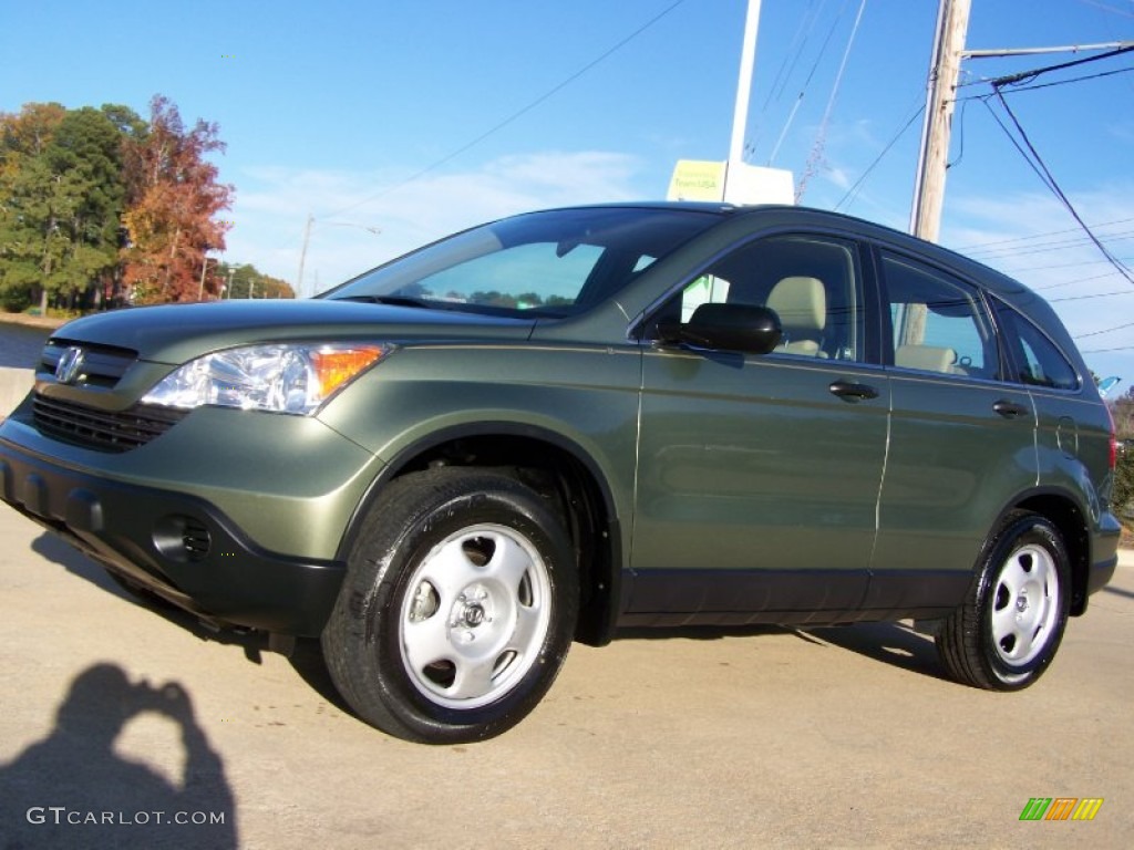 2008 CR-V LX - Green Tea Metallic / Ivory photo #2