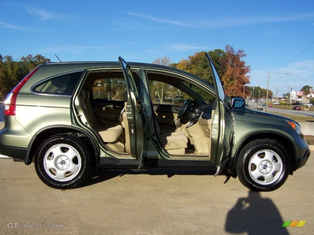 2008 CR-V LX - Green Tea Metallic / Ivory photo #9