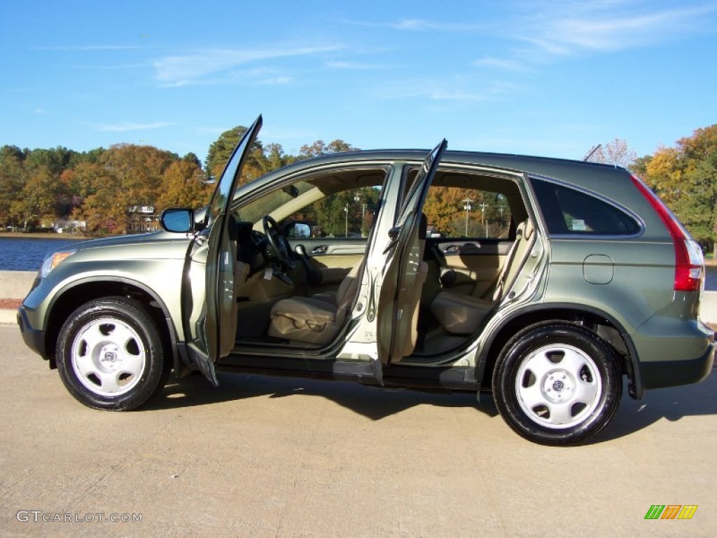 2008 CR-V LX - Green Tea Metallic / Ivory photo #10