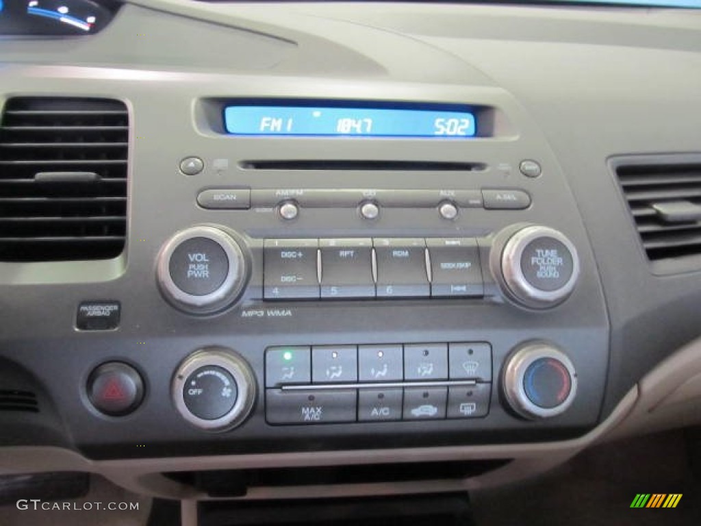 2009 Civic LX Sedan - Taffeta White / Gray photo #11