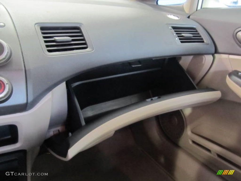 2009 Civic LX Sedan - Taffeta White / Gray photo #13