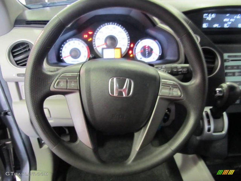 2010 Honda Pilot EX 4WD Gray Steering Wheel Photo #56380069