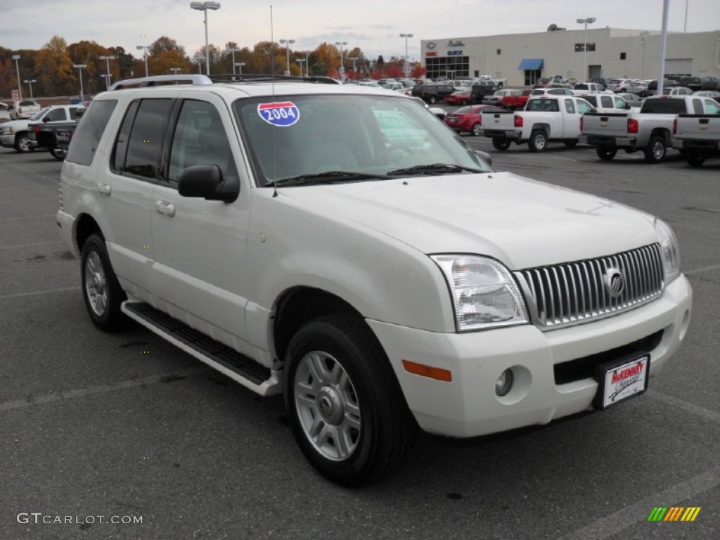2004 Mountaineer V8 Premier AWD - Ceramic White Pearl / Medium Dark Parchment photo #5