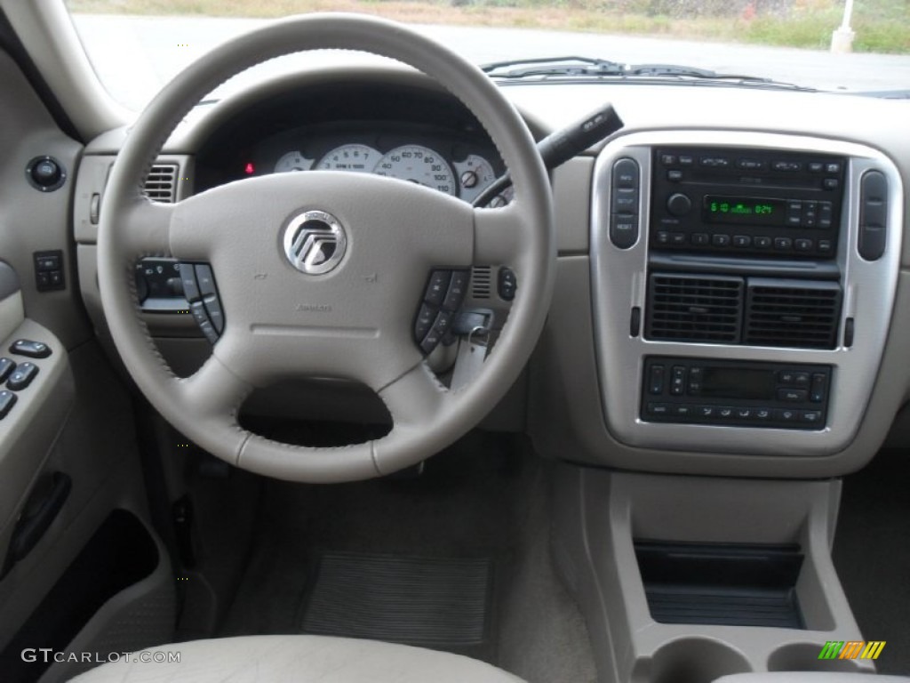 2004 Mountaineer V8 Premier AWD - Ceramic White Pearl / Medium Dark Parchment photo #16