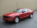2008 Dark Candy Apple Red Ford Mustang V6 Deluxe Coupe  photo #2