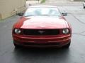 2008 Dark Candy Apple Red Ford Mustang V6 Deluxe Coupe  photo #3