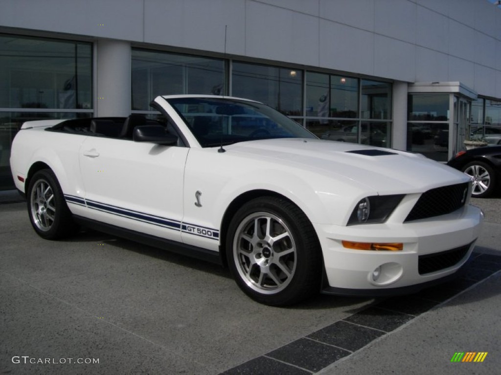 Performance White 2008 Ford Mustang Shelby GT500 Convertible Exterior Photo #56381461