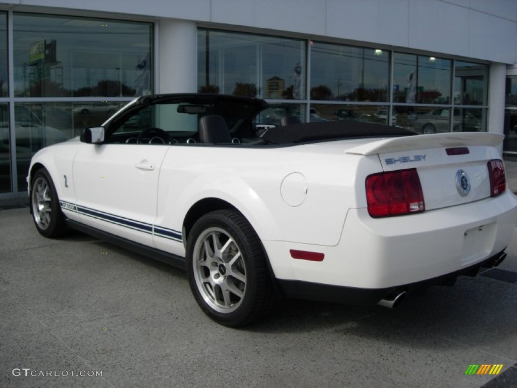 2008 Mustang Shelby GT500 Convertible - Performance White / Black photo #7