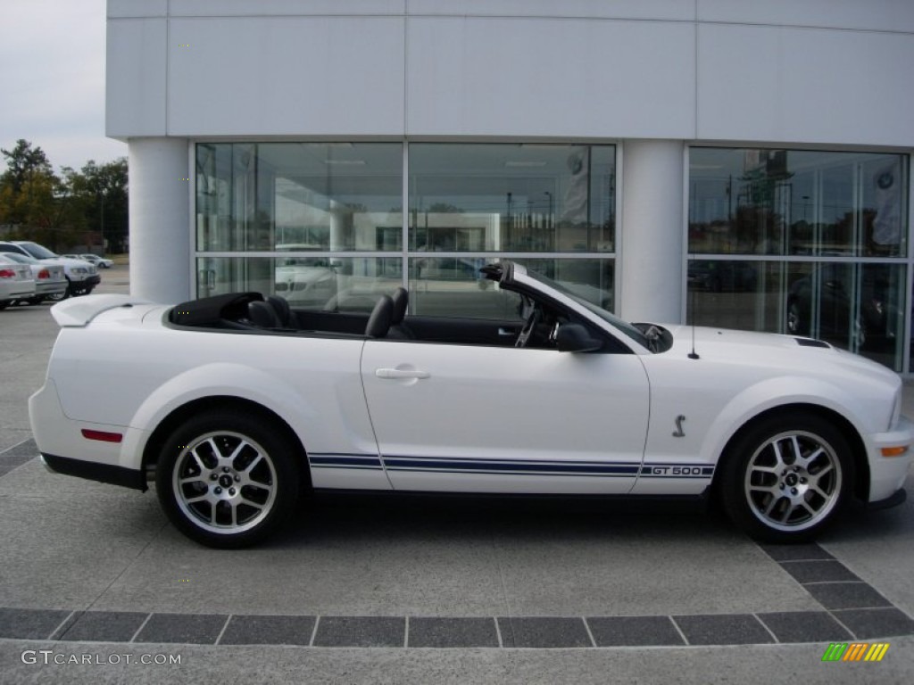 2008 Mustang Shelby GT500 Convertible - Performance White / Black photo #9