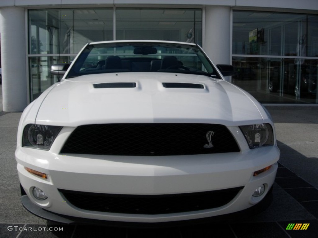Performance White 2008 Ford Mustang Shelby GT500 Convertible Exterior Photo #56381593