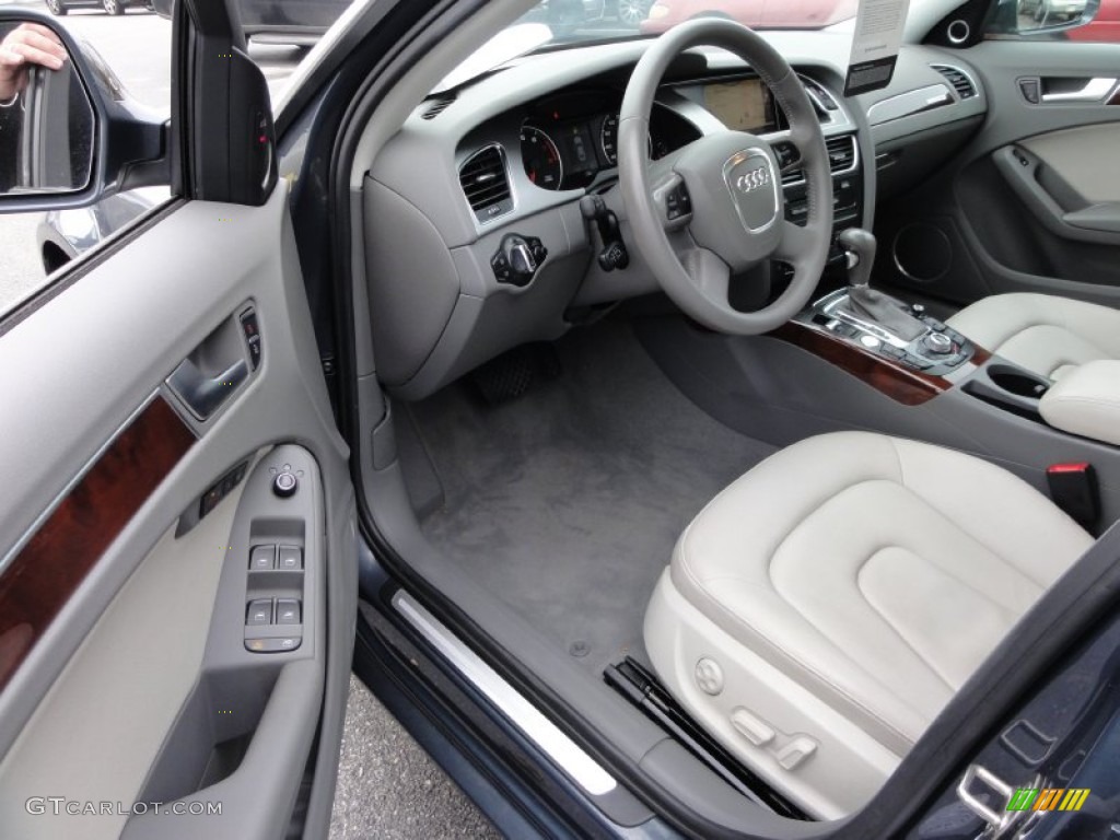 Light Grey Interior 2009 Audi A4 2 0t Quattro Sedan Photo
