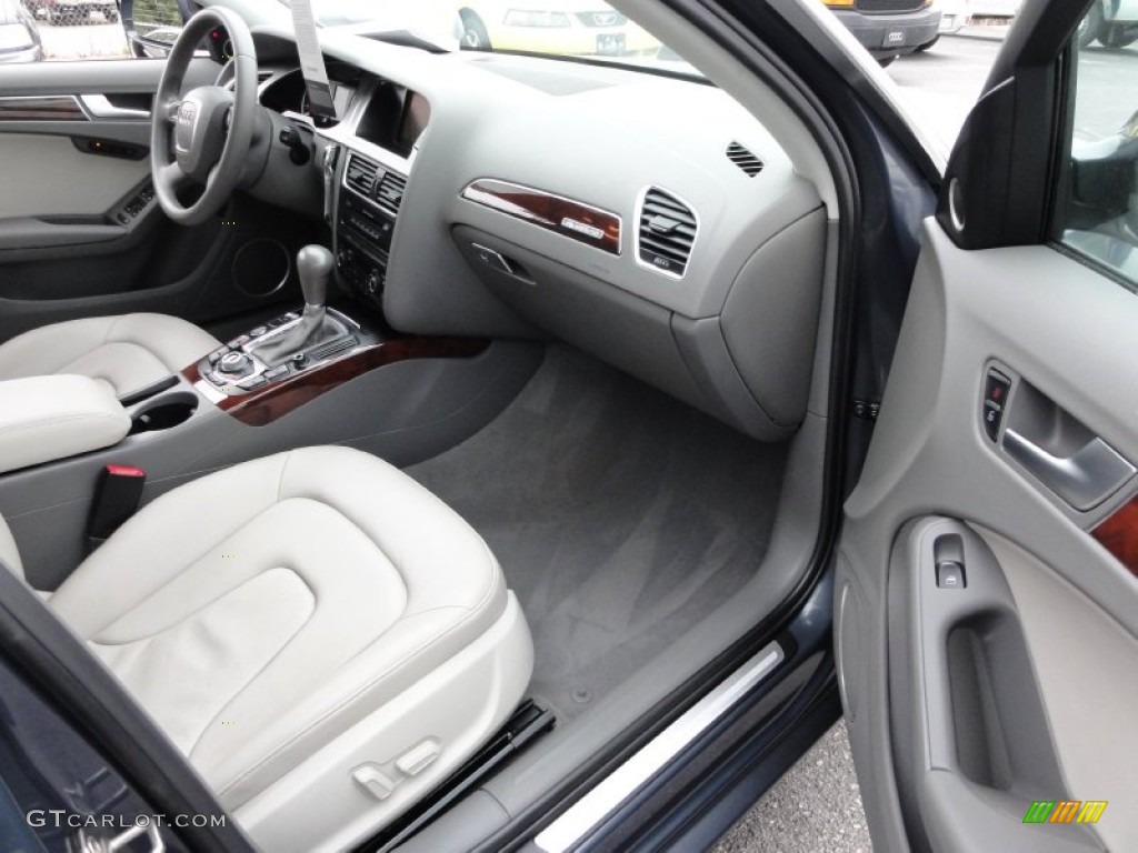 2009 Audi A4 2.0T quattro Sedan Light Grey Dashboard Photo #56382190