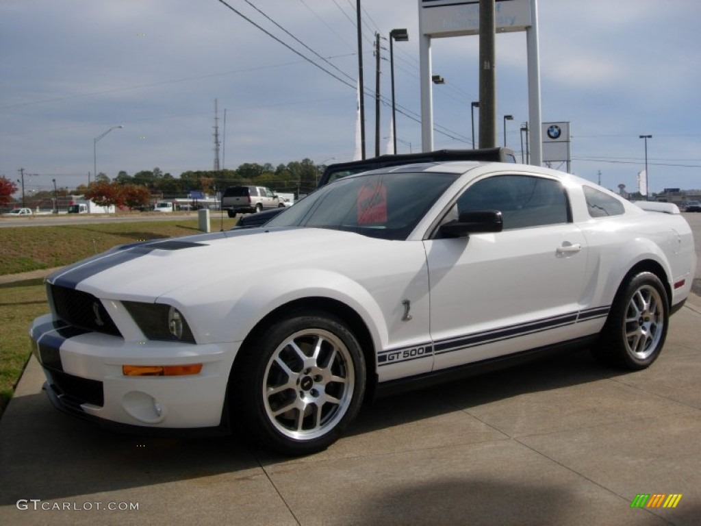 2008 Mustang Shelby GT500 Coupe - Performance White / Black photo #2