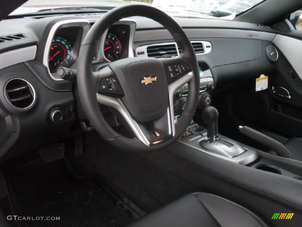 Jet Black Interior 2012 Chevrolet Camaro SS 45th Anniversary Edition Coupe Photo #56382643