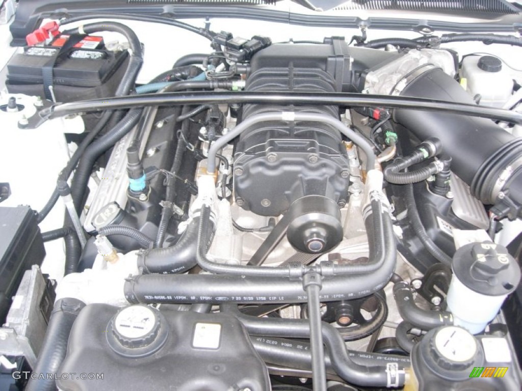 2008 Ford Mustang Shelby GT500 Coupe 5.4 Liter Supercharged DOHC 32-Valve V8 Engine Photo #56382883