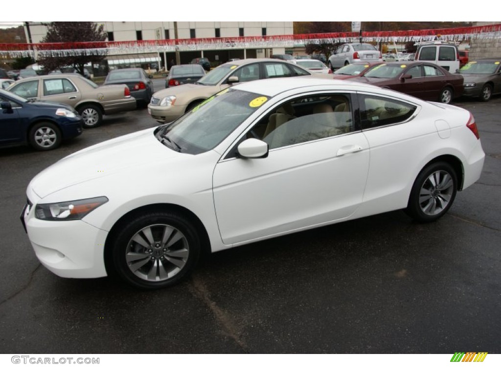 2008 Accord LX-S Coupe - Taffeta White / Ivory photo #1