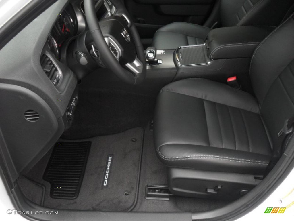 Black Interior 2012 Dodge Charger SXT Plus Photo #56384725